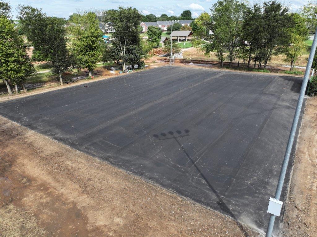 Tennis Court paving at Dorton Park